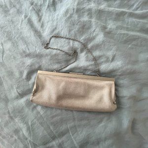 Calvin Klein Silver Evening Clutch Bag